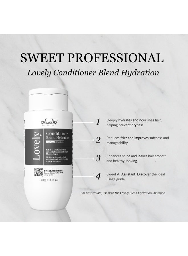 Sweet Professional Lovely Conditioner Blend Hydration 230g – Moisturizing Hair Conditioner for Dry & Damaged Hair, Softening & Smoothing Formula, Daily Use - Image 2